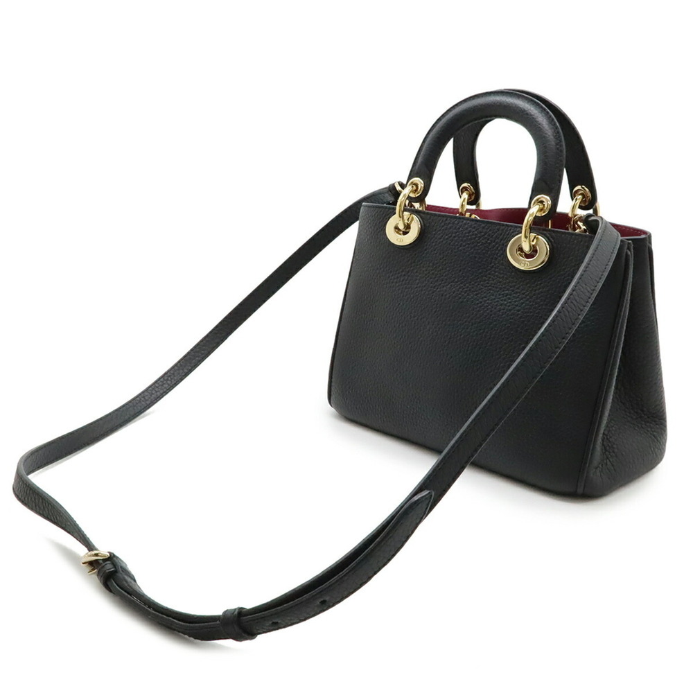 Christian Dior Diorissimo Mini Handbag/Shoulder Bag in Black Leather - Picture 3 of 9